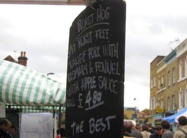 London Broadway Market roast hog - by Chic n Cheap Living