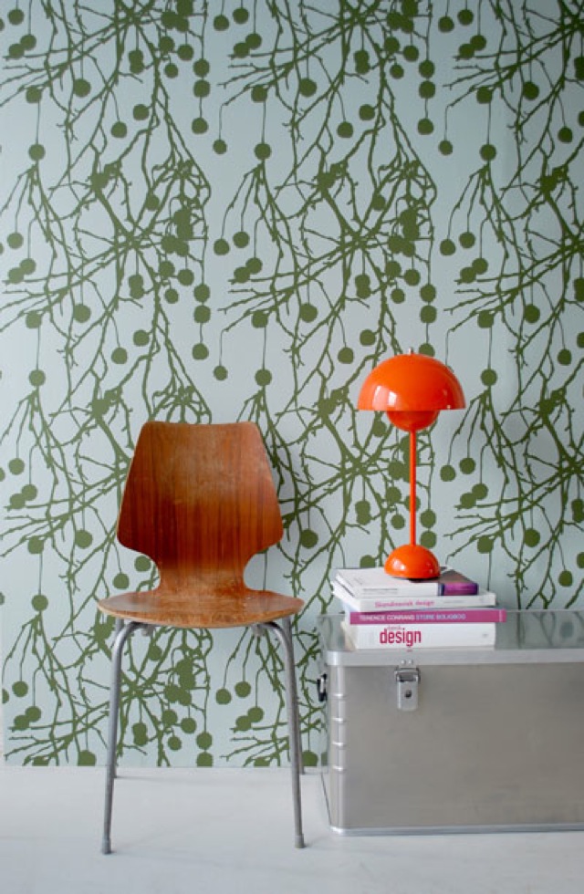 Ferm living foliage wallpaper - saved by Chic n Cheap Living