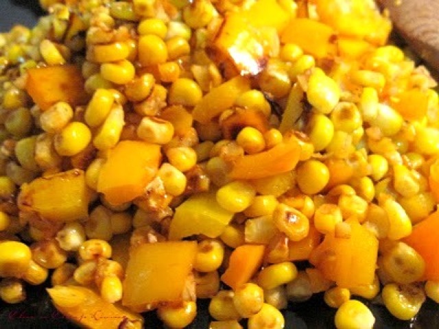 Summer corn and yellow pepper - by Chic n Cheap Living