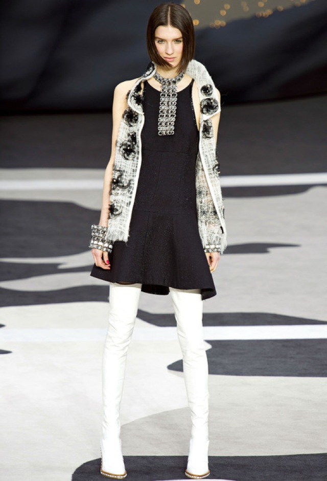 Chanel fall 2013 RTW glitter tweed vest - saved by Chic n Cheap Living