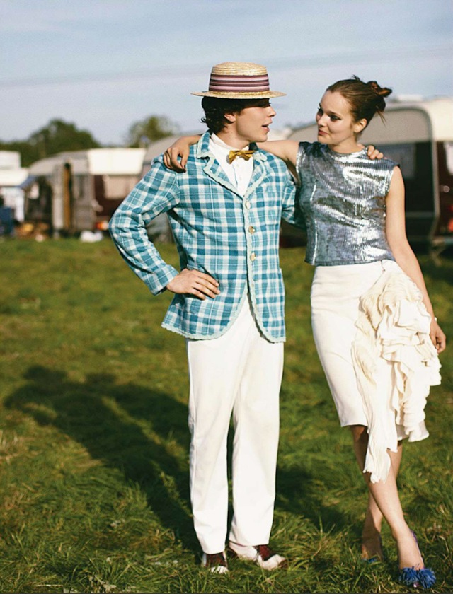 Circus and silver dress Rollup in Marie Claire Australia Jan 2013 - saved by Chic n Cheap Living