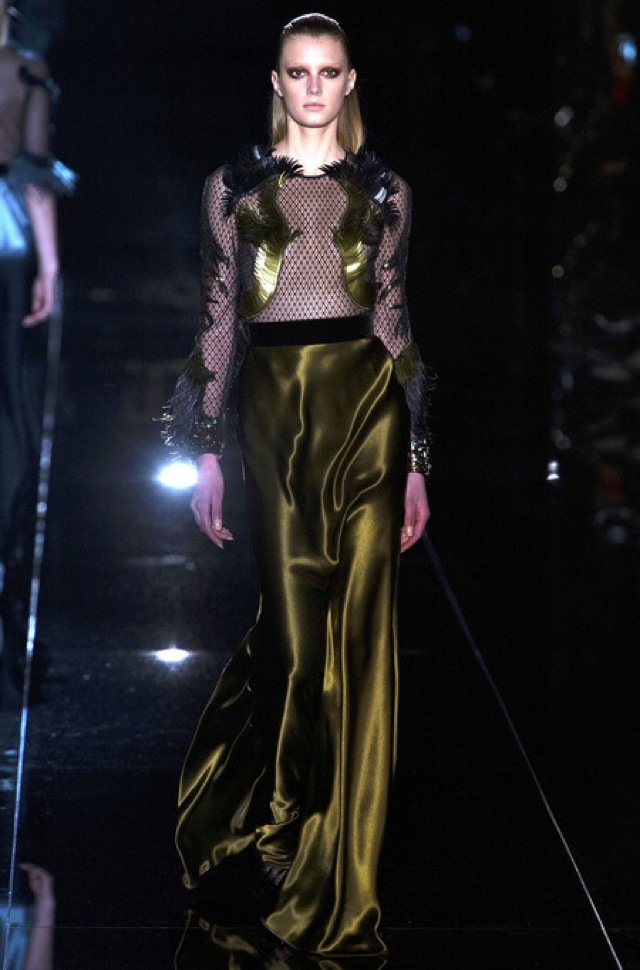 Gucci Fall 2013 RTW satin evening gown - saved by Chic n Cheap Living