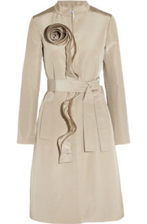 Oscar de la Renta for the Outnet sateen coat - saved by Chic n Cheap Living