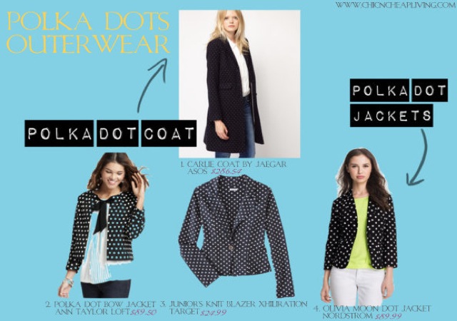 Polka dots outerwear - saved by Chic n Cheap Living