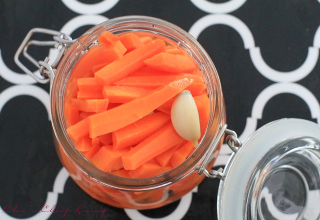 pickled carrots by Chic n Cheap Living