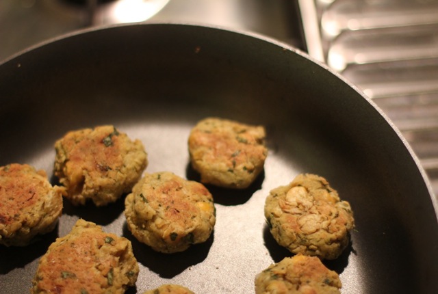 Baked falafel in pan- by Chic n Cheap Living