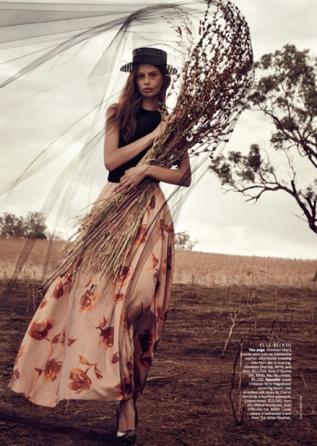 Bee Vogue Australia April 2013 THE-SWEETEST-THING with netting Cassi van den Dungen and Lucas Pittaway - saved by Chic n Cheap Living