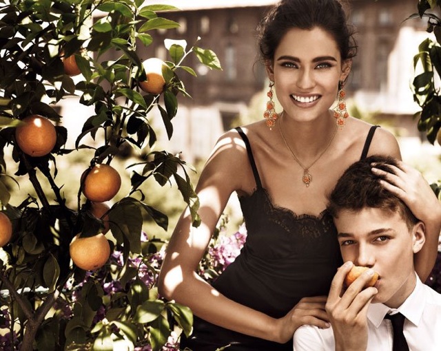 Fruitful with little brother Dolce & Gabbana Jewelry 2012 with Bianca Balti - saved by Chic n Cheap Living