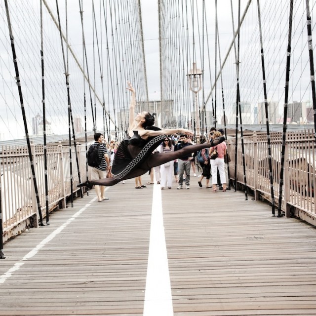 Dance-Photography by Lisa Tomasetti in NYC Brooklyn Bridge- saved by Chic n Cheap Living