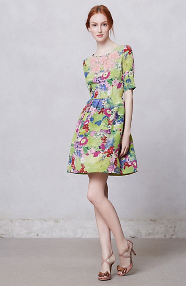 Peter Som for Anthropologie Elizabeth postcard dress - saved by Chic n Cheap Living