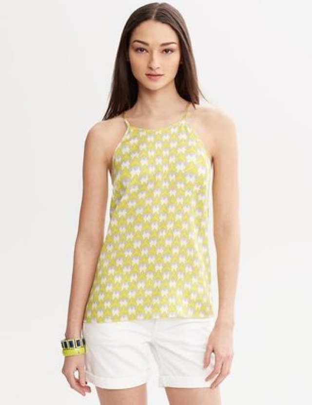Milly Banana Republic print halter top - saved by Chic n Cheap Living