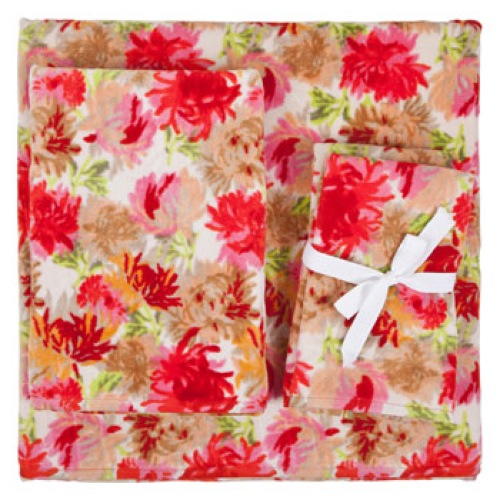 Zara floral print towels - saved by Chic n Cheap Living