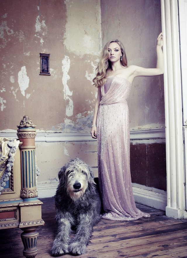 country Amanda Seyfried in pink gown for Vanity Fair December 2012 - saved by Chic n Cheap Living