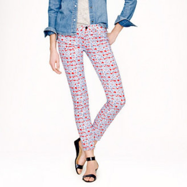 J. Crew Liberty toothpick jeans in Matilda Floral - saved by Chic n Cheap Living