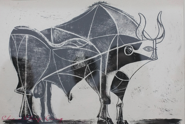 Picasso bull GIF by Chic n Cheap Living
