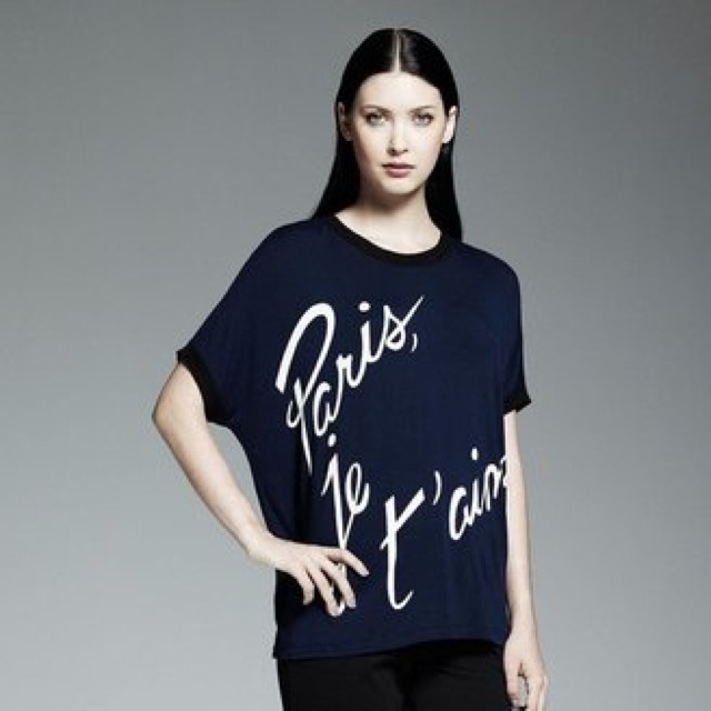 Catherine Malandrino for DesigNation Paris Je t'aime shirt - saved by Chic n Cheap Living