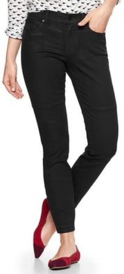 Gap 1969 coated biker legging jeans - saved by Chic n Cheap Living