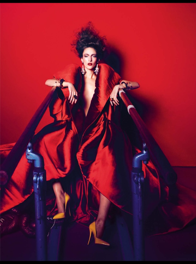French Revue De Mode FW 13.14 red gown - saved by Chic n Cheap living