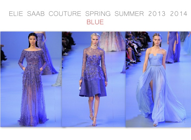 Elie Saab Spring Summer 2014 couture - blue - created by Chic n Cheap Living