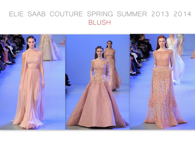 Elie Saab Spring Summer 2014 couture - blush - created by Chic n Cheap Living