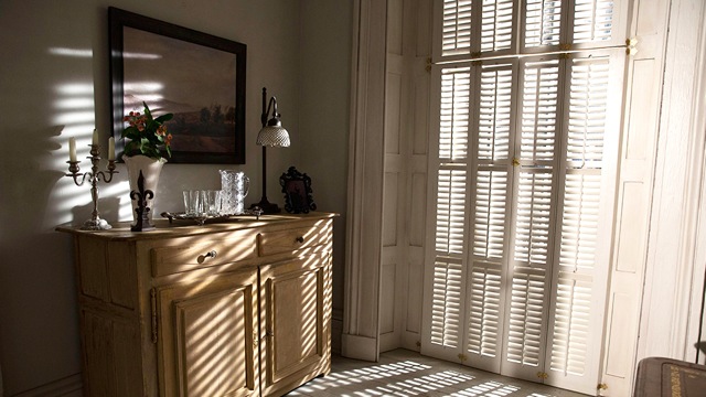 French style shutters american-horror-story set by Ellen Brill on Domaine Home - saved by Chic n Cheap Living