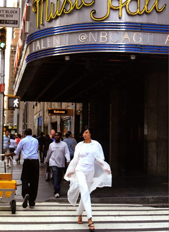 NYC white jacket with Si Tanwiboon photographed by Mitchell Nguyen Mccormack - saved by Chic n Cheap Living