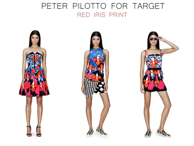 Peter Pilotto for Target red iris print - saved by Chic n Cheap Living