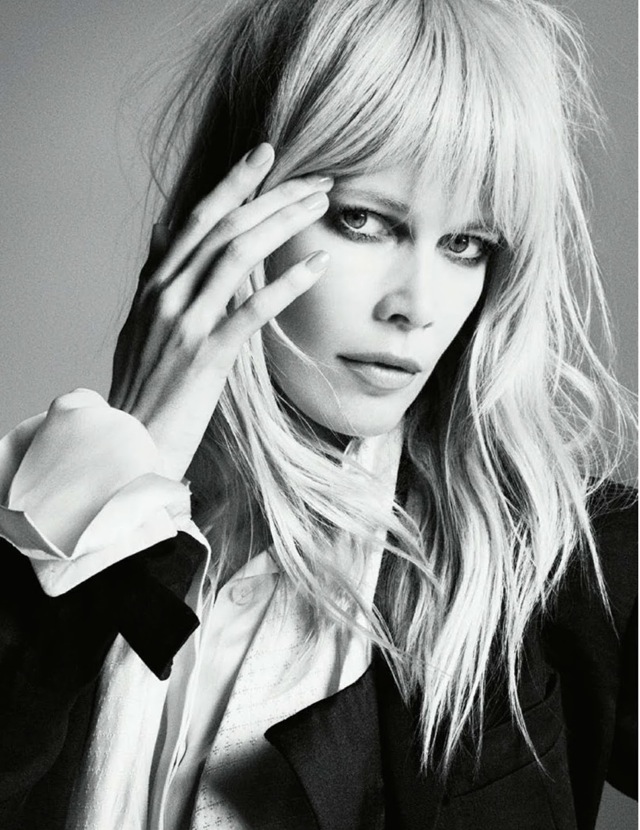Classic Claudia Schiffer Vogue Germany April 2014 close up - saved by Chic n Cheap Living