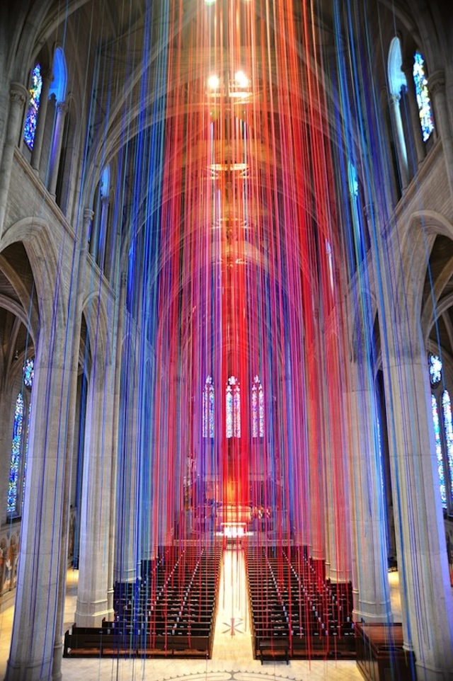 Graced-With-Light-Installation-in-San-Fransisco-Cathedral-from back on Fubiz - saved by Chic n Cheap Living