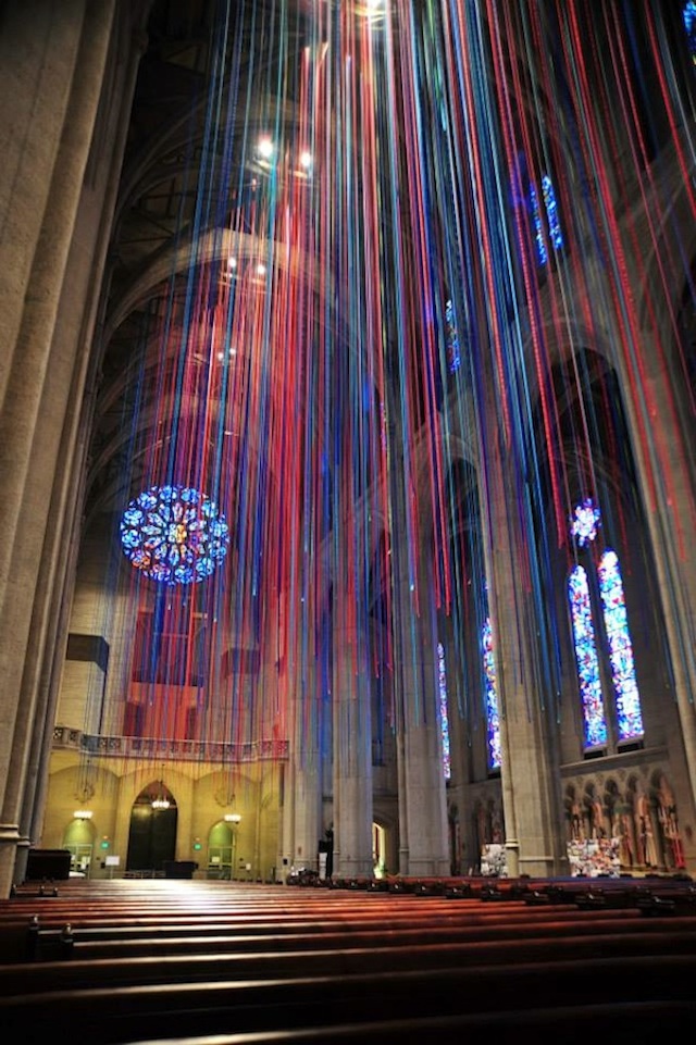 Graced-With-Light-Installation-in-San-Fransisco-Cathedral-from side on Fubiz - saved by Chic n Cheap Living