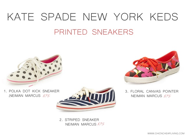 Kate Spade New York Keds printed sneakers by Chic n Cheap Living