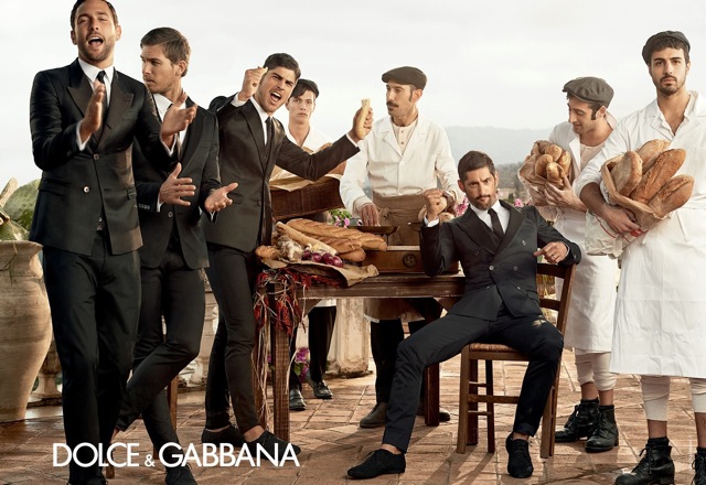 Dolce and Gabbana Spring Summer 2014 by Domenico Dolce with bread - saved by Chic n Cheap Living