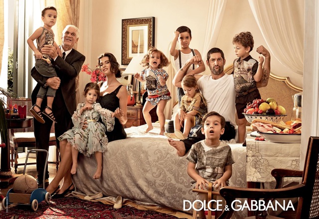 Dolce and Gabbana Spring Summer 2014 by Domenico Dolce with kids - saved by Chic n Cheap Living