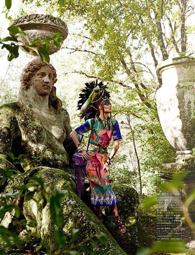 Ancient Songs of Paradise Magdalena Frackowiak multicolor Vogue Japan April 2014 - saved by Chic n Cheap Living