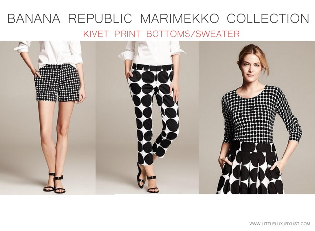 Banana Republic Marimekko collection Kivet bottoms and sweater - saved by Chic n Cheap Living