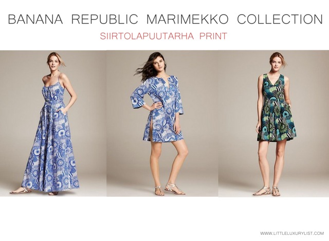 Banana Republic Marimekko collection Siirtolapuutarha print - saved by Chic n Cheap Living