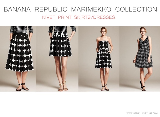 Banana Republic Marimekko collection skirts and dresses - saved by Chic n Cheap Living