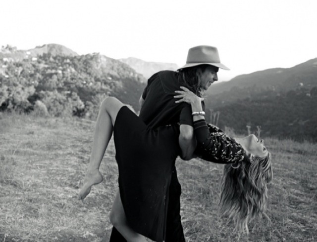 Friends Marie Claire Italy January 2014 - Angela Lindvall with guy in hat - saved by Chic n Cheap Living