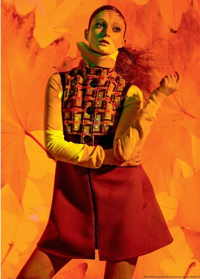 Autumn Elle_Canada_-_October_2014 Louis Vuitton dress