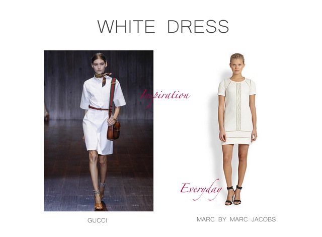 Gucci Spring Summer 2015 White Dress Inspiration