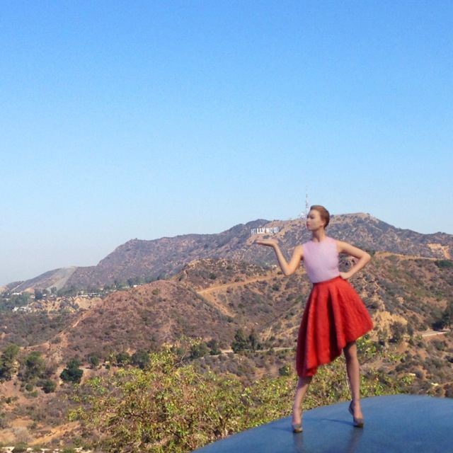 Mini karlie Kloss in Vogue September 2014 Griffith Observatory