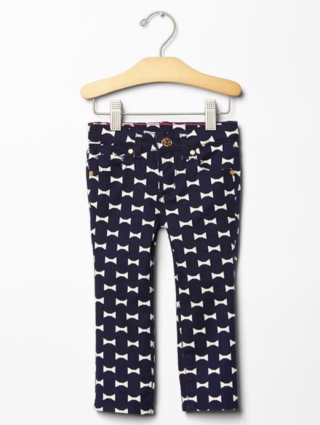 Kate Spade New York ♥ GapKids bow print skinny jeans