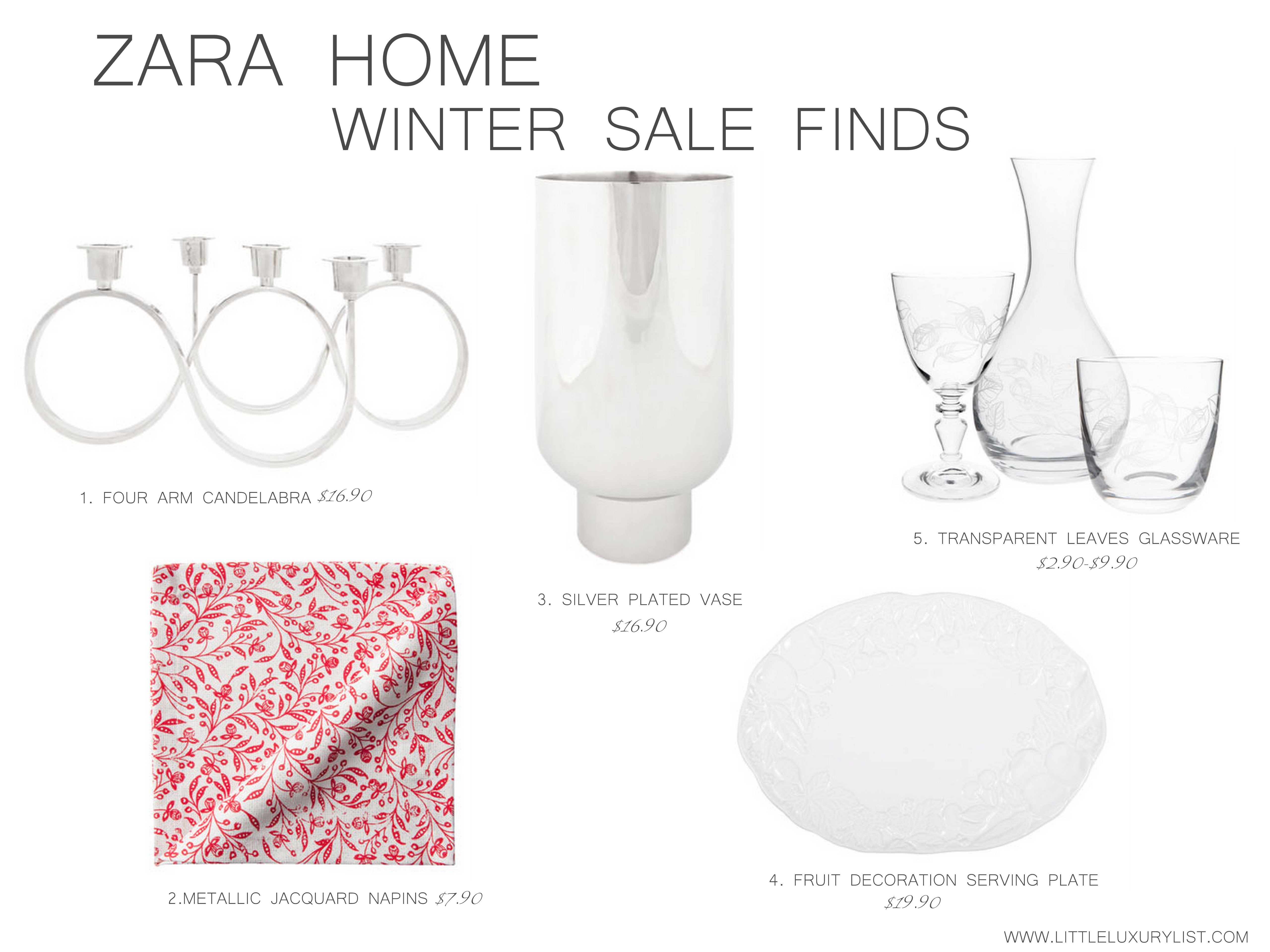 Zara Home (on sale!) for intimate dinners