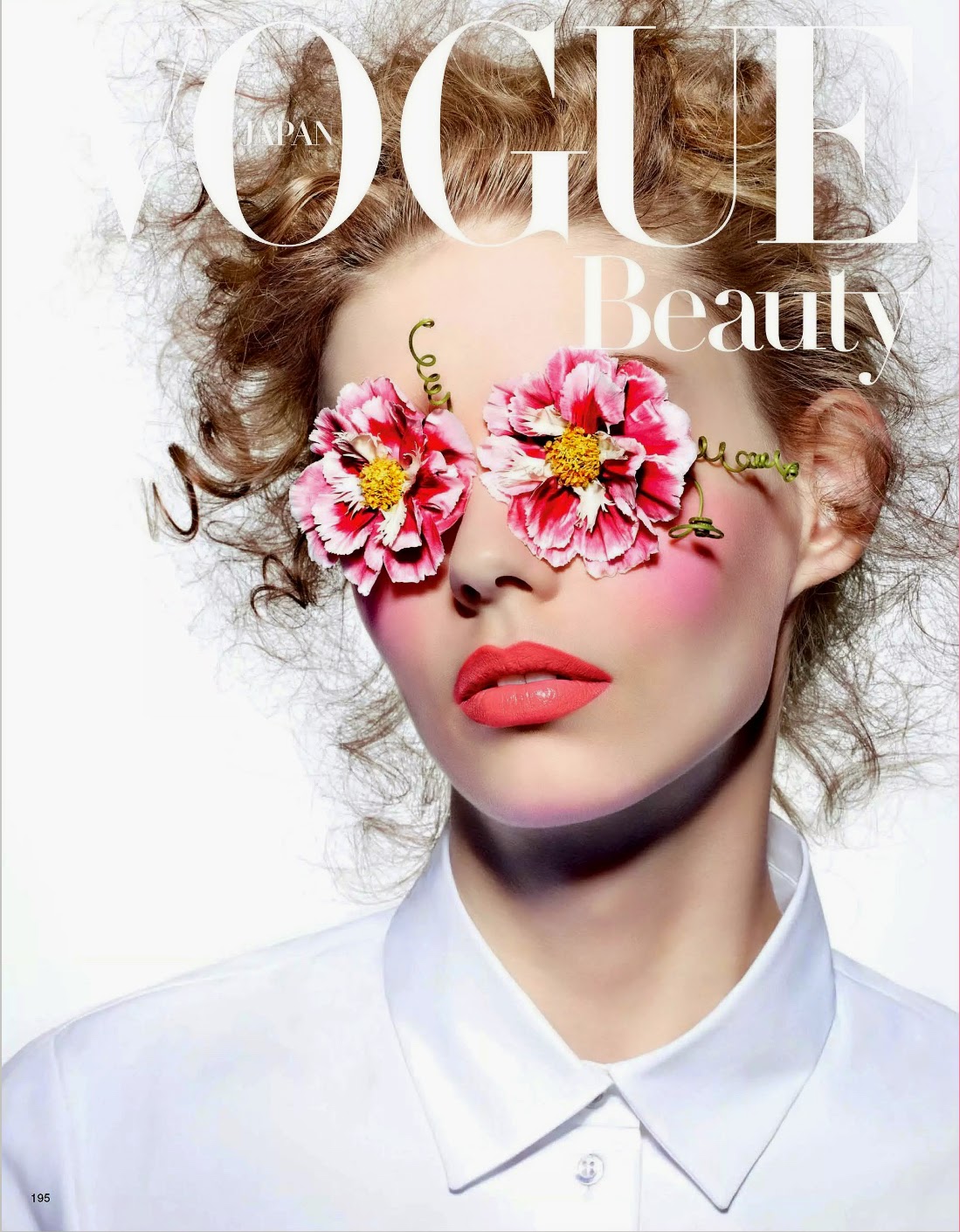 Floral pink for Vogue Japan March 2015