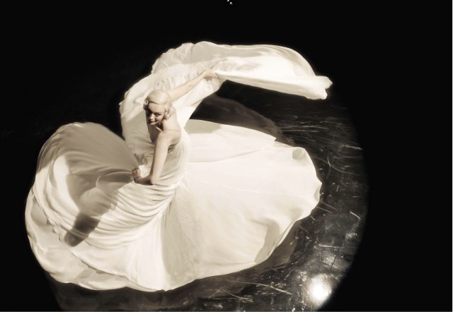Dance twirl Karen Elson shot by Steven Meisel for Vogue Italia April 2015