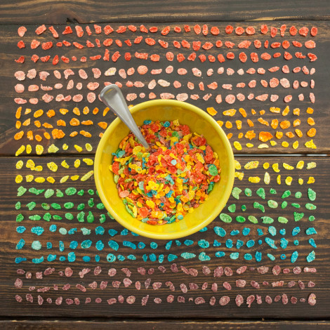 Colorful objects cereal by Emily blincoe