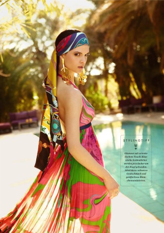 Marrakesch Pucci halter Elle Germany May 2015
