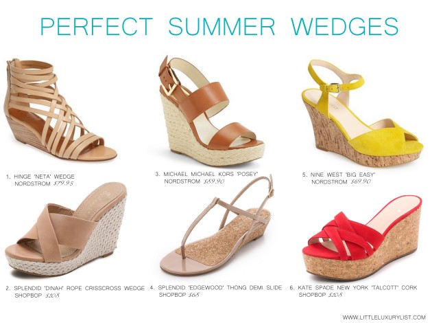 Perfect summer wedges by little luxury list