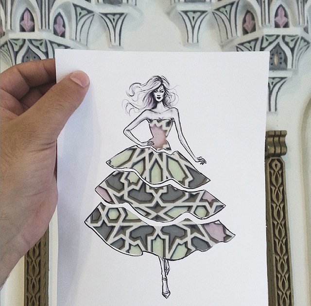 Shamekh Bluwi window dress