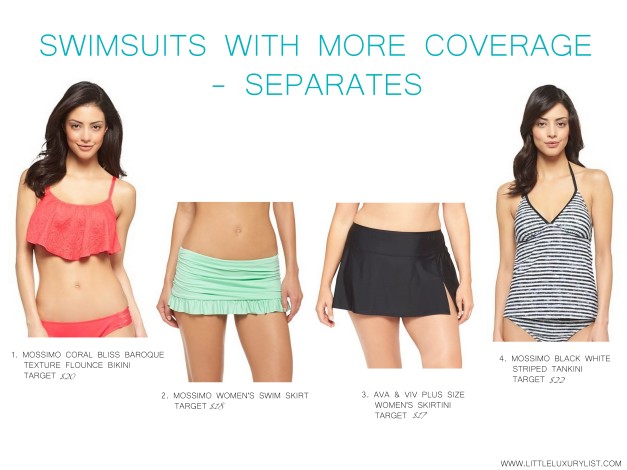 Swimsuits with more coverage - separates - by little luxury list